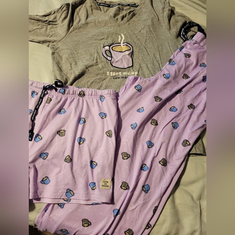 Life is Good three piece PJs
